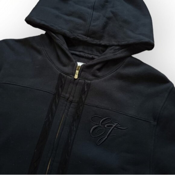 Elvis & Jesus black full zip thick hoodie direction - Picture 5 of 7